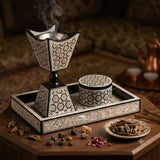 طقم مباخر صدف يدوي